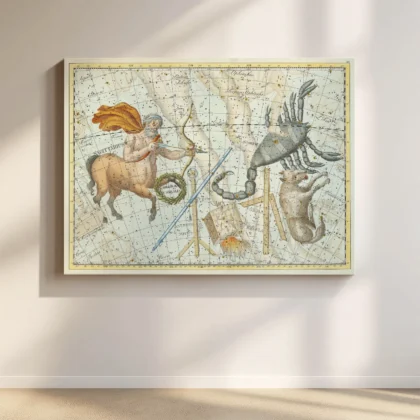 Scorpio and Sagittarius Constellation Wall Art