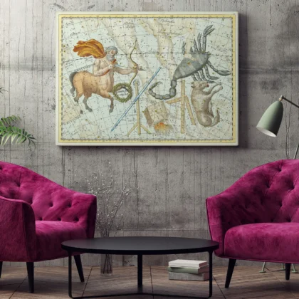 Scorpio and Sagittarius Constellation Wall Art