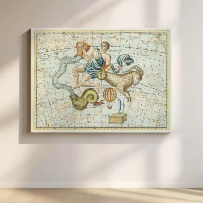 Wandbild – Sternbilder Steinbock und Wassermann