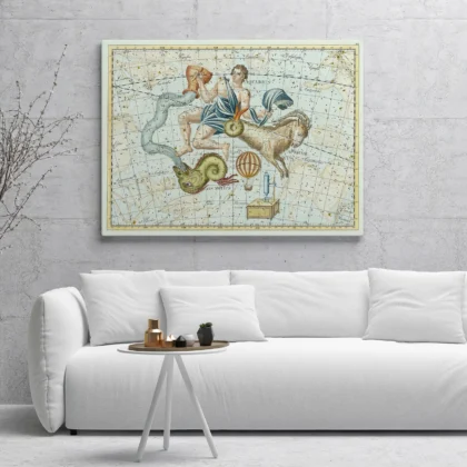 Wandbild – Sternbilder Steinbock und Wassermann
