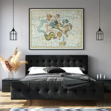 Wandbild – Sternbilder Steinbock und Wassermann