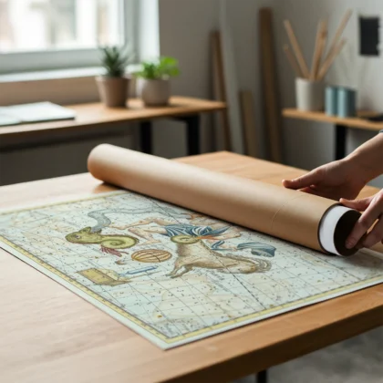 Wandbild – Sternbilder Steinbock und Wassermann