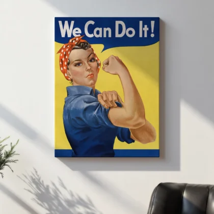 Rosie the Riveter Poster – We Can Do It by J. Howard Miller