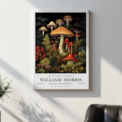 Fliegenpilze – William Morris Wandbild