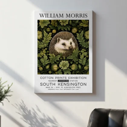 William Morris – Hedgehog Wall Art
