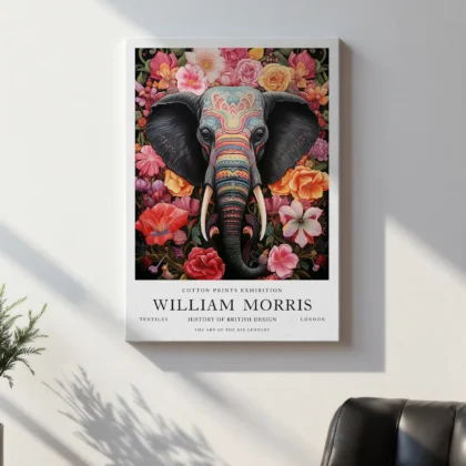 William Morris – Elephant Wall Art