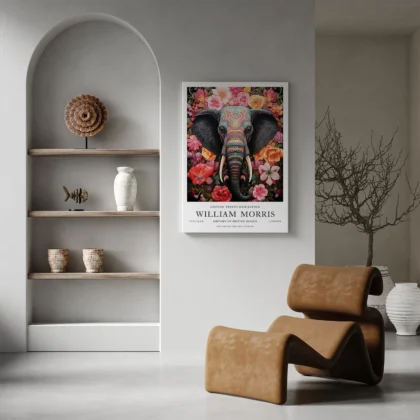 William Morris – Elephant Wall Art