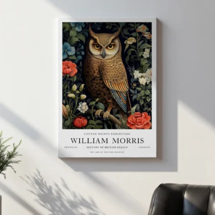 William Morris – Owl Wall Art