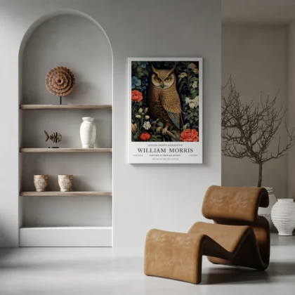William Morris – Owl Wall Art