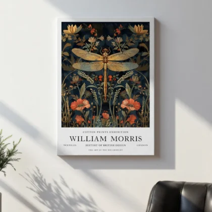 William Morris – Dragonfly Wall Art