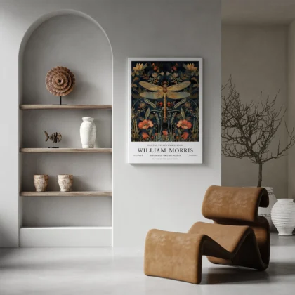 William Morris – Dragonfly Wall Art
