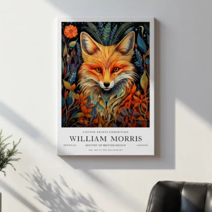 Fuchs – William Morris Wandbild