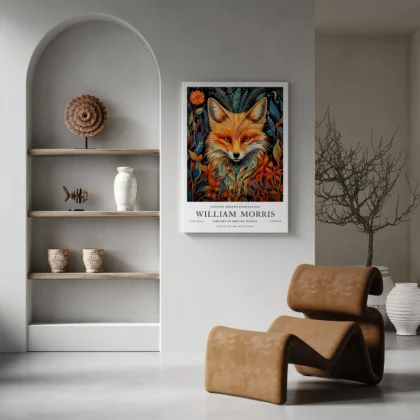 Fuchs – William Morris Wandbild