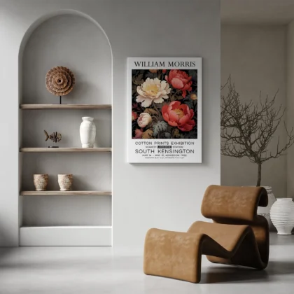Pfingstrosen – William Morris Wandbild