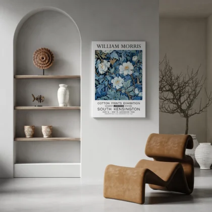 William Morris – Blue Floral Wall Art
