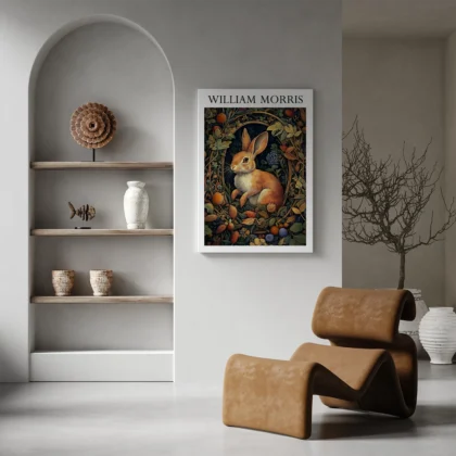 William Morris – Bunny Wall Art
