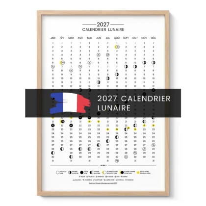 Mondkalender 2027 – Französische Ausgabe