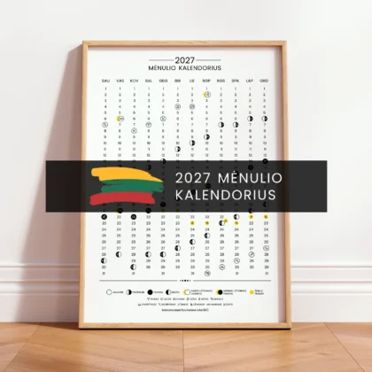 2027 metų Mėnulio kalendorius – lietuviška versija