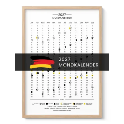 2027 Moon Calendar – German Edition