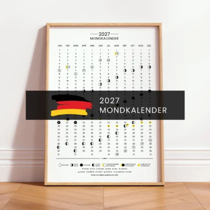 2027 Moon Calendar – German Edition