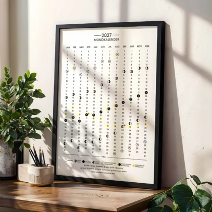 2027 Moon Calendar – German Edition