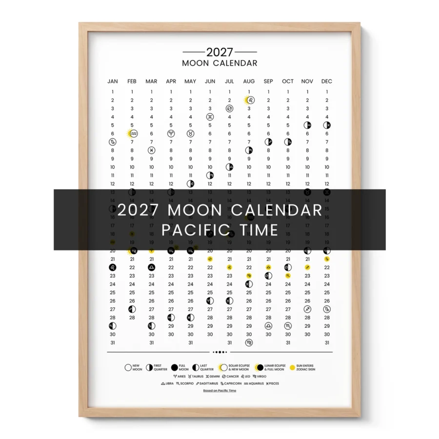 2027 Lunar Calendar – Pacific Time (PT)