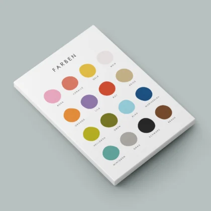 Color Names Educational Print for Kids – German Version