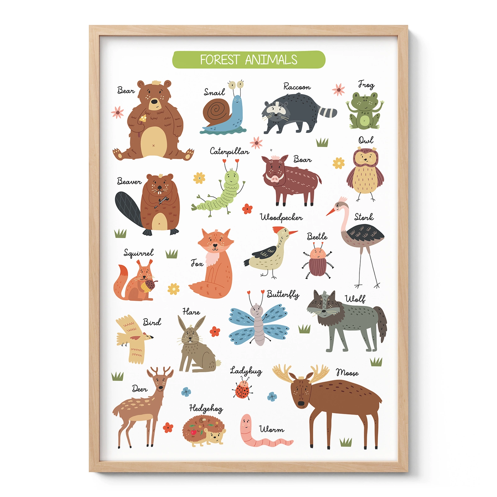 Animals Wall Art for Kids