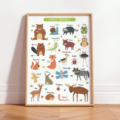 Animals Wall Art for Kids