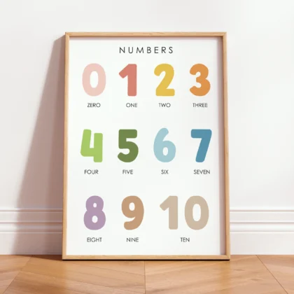 Counting 0–10 Educational Print for Kids