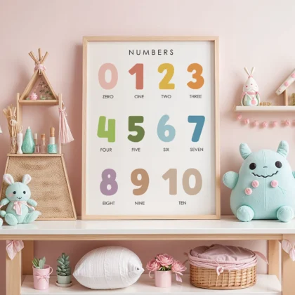 Counting 0–10 Educational Print for Kids