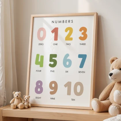 Counting 0–10 Educational Print for Kids