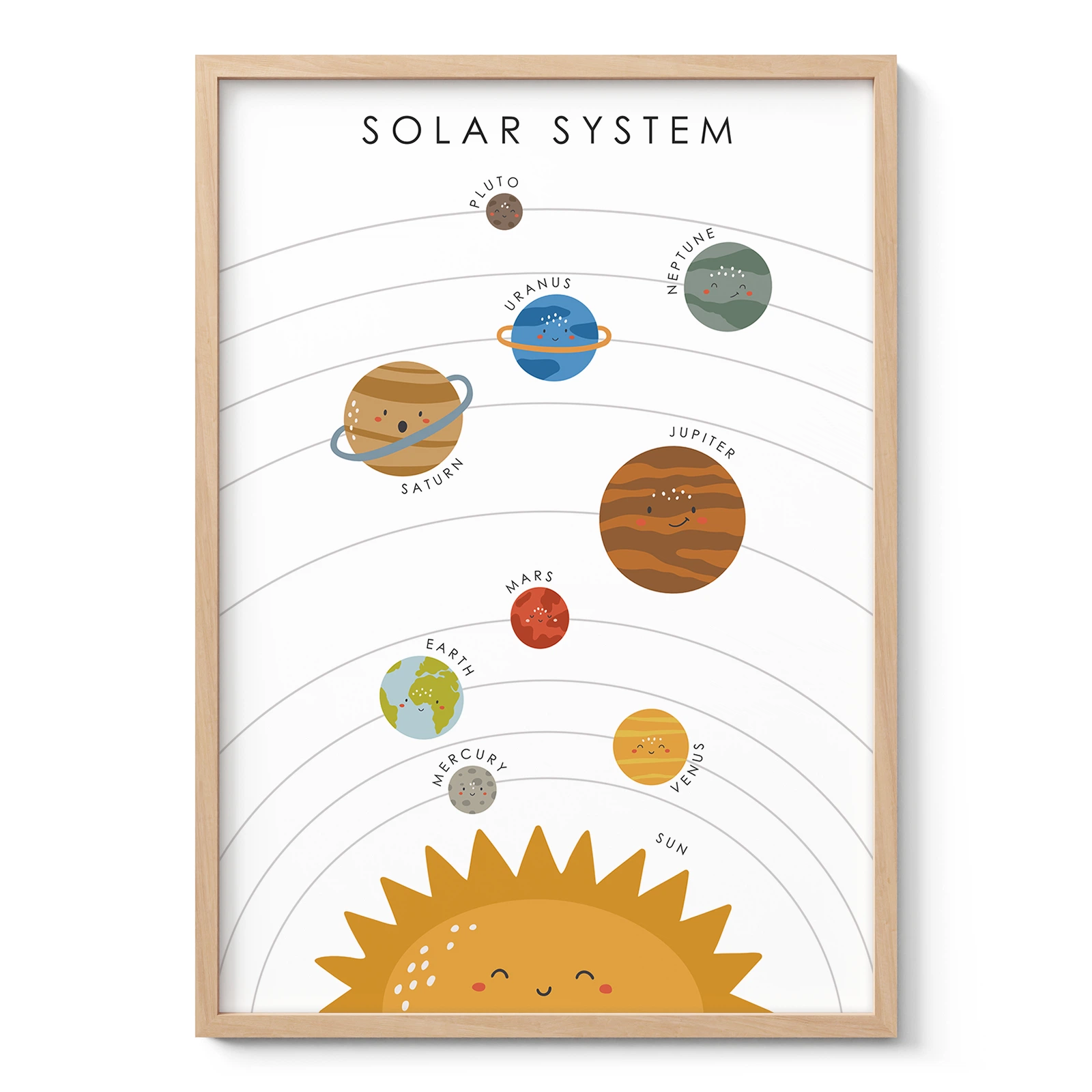 Solar System Learning Print for Kids