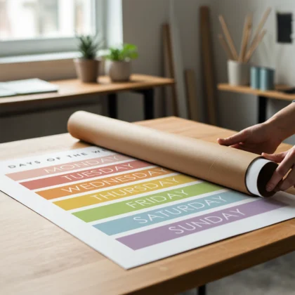 Days of the Week Learning Print for Kids