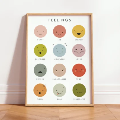 Feelings and Emotions Learning Print for Kids