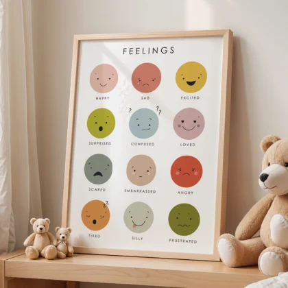 Feelings and Emotions Learning Print for Kids