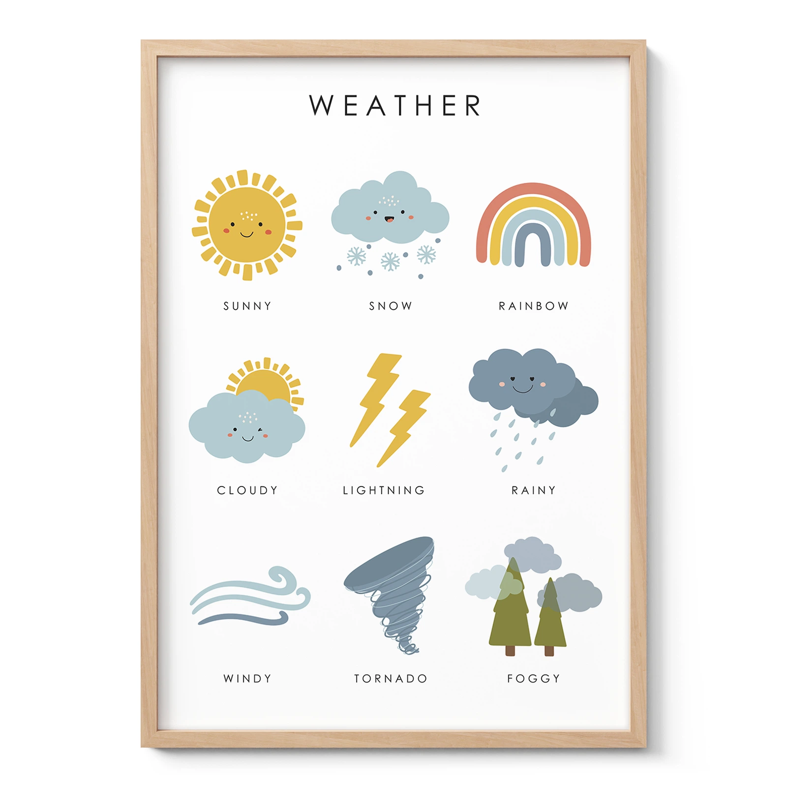 Weather Learning Print for Kids