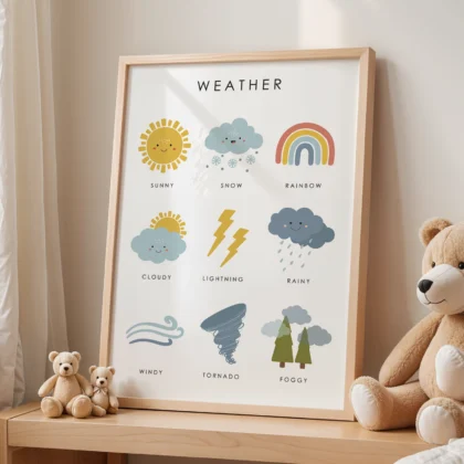Weather Learning Print for Kids
