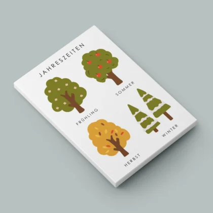 Four Seasons Educational Print for Kids