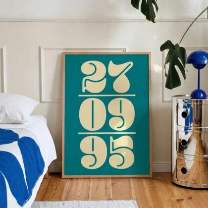 Custom Date Print – Anniversary, Wedding and Birthday Gift