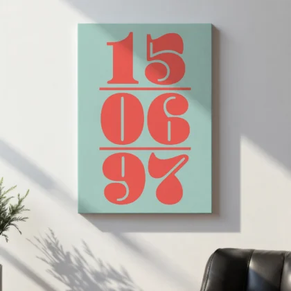 Custom Date Print – Anniversary, Wedding and Birthday Gift