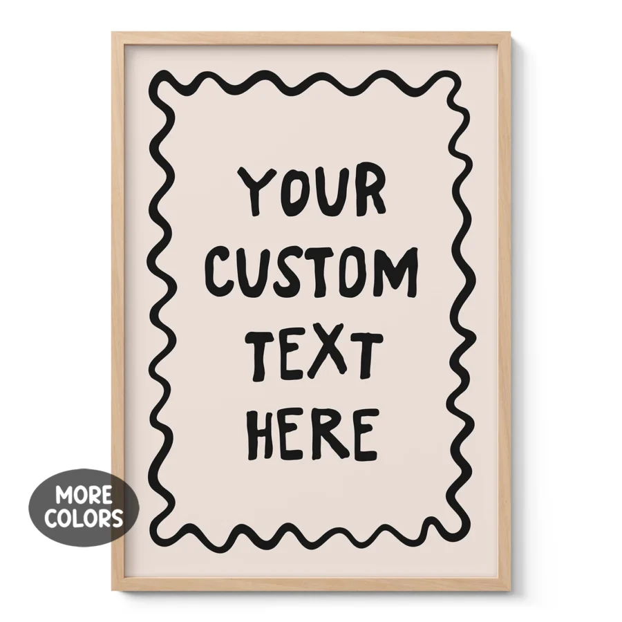 Custom Handwritten Text Print – Personalised Wall Art