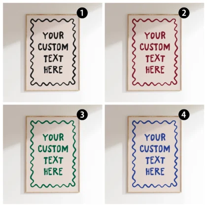 Custom Handwritten Text Print – Personalised Wall Art