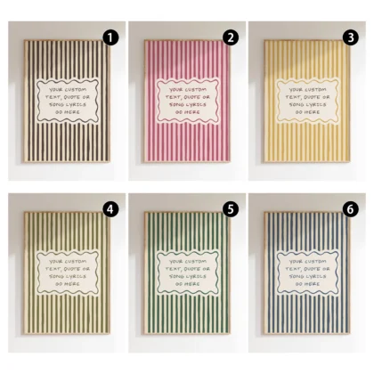 Custom Text Print – Personalised Wall Art