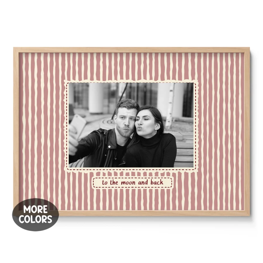 Personalised Photo Print – Custom Text Wall Art