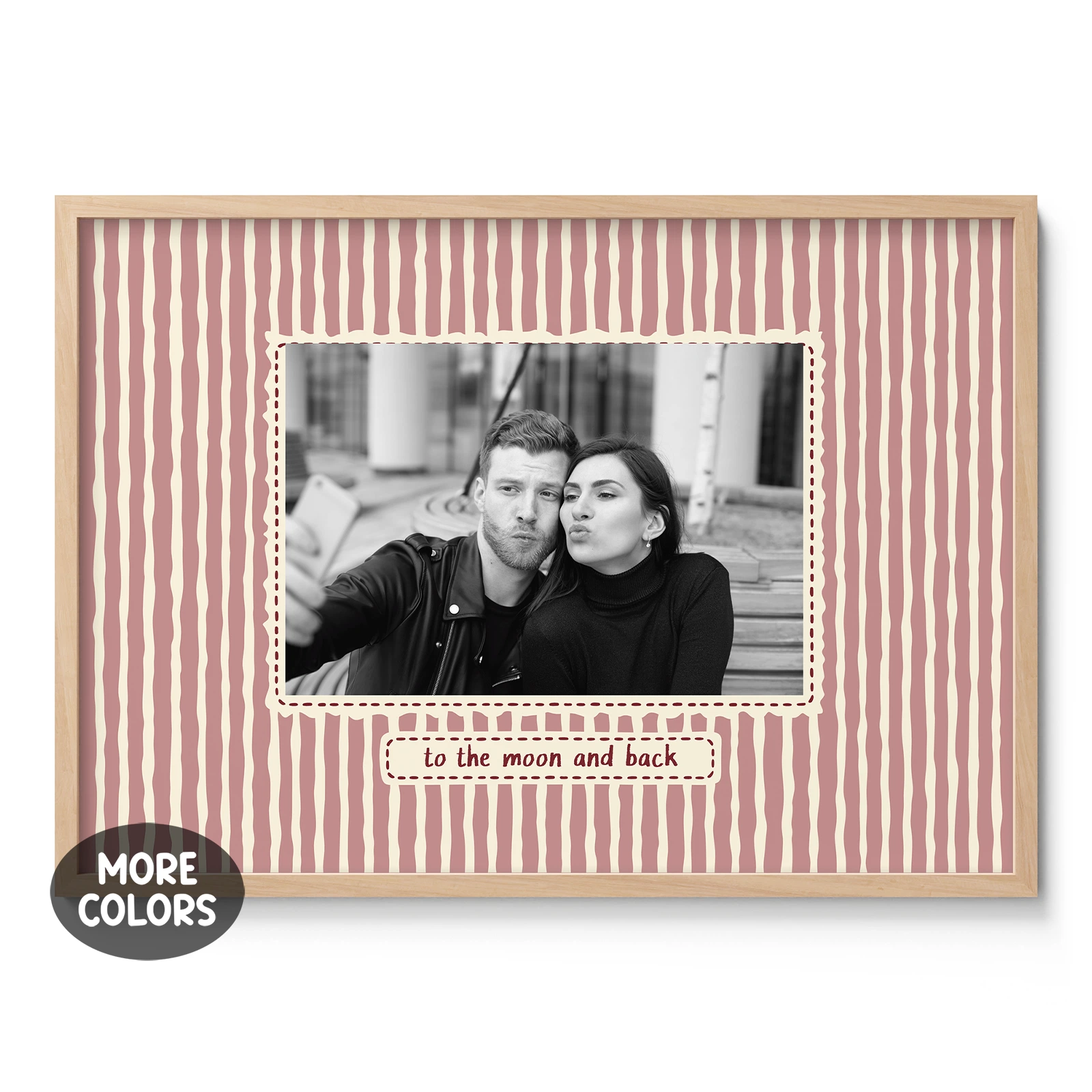 Personalised Photo Print – Custom Text Wall Art