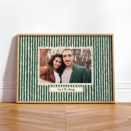 Personalised Photo Print – Custom Text Wall Art