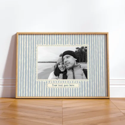 Personalised Photo Print – Custom Text Wall Art
