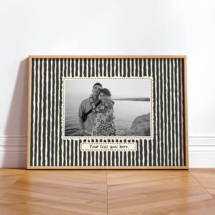 Personalised Photo Print – Custom Text Wall Art