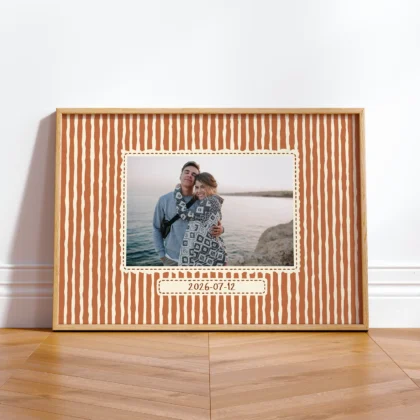 Personalised Photo Print – Custom Text Wall Art